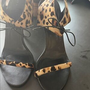 Leopard Print Burberry Women's Sandals